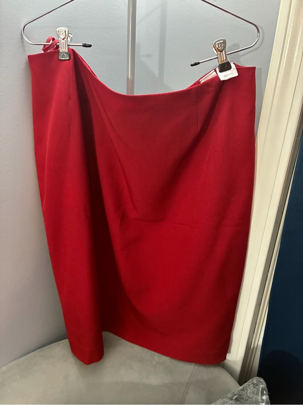 Kasper Red Pencil Skirt